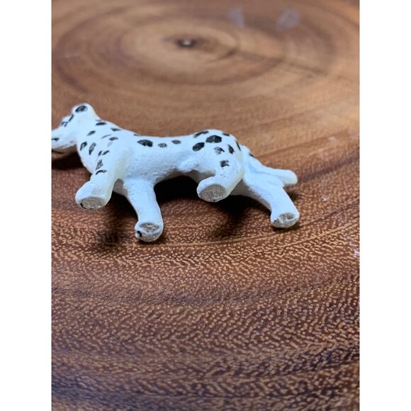 Handcrafted Miniature Dalmatian Figurine 1.5" Tall Resin Metal Blend - Picture 3 of 6